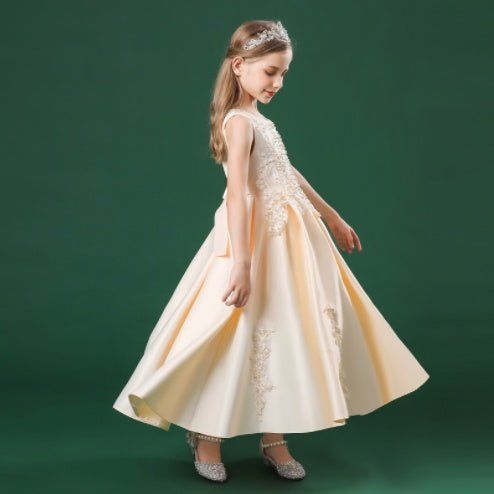 Fashion Children's Long Summer Piano Performance Costume Dress - Luxury 0 by Shop Luxe Look