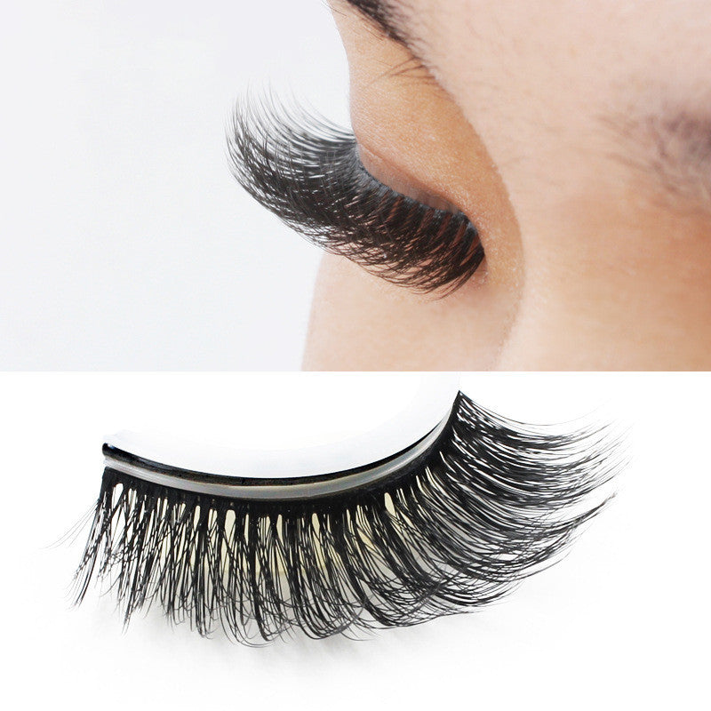 3D False Eye lashes Extension on Reusable Self-Adhesive Natural Curly 