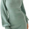 Women'S 2024 Mock Neck Ribbed Long Sleeve Bodycon Pullover Cute Mini Sweater Dress