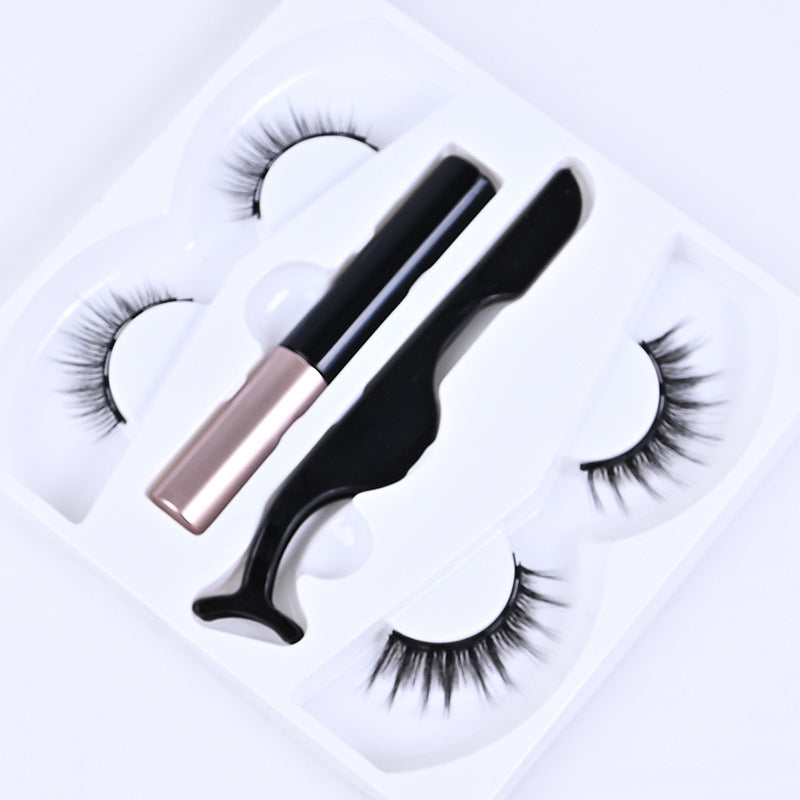 Magnetic Liquid Eyeliner & Magnetic False Eyelashes & Tweezer Set Wate