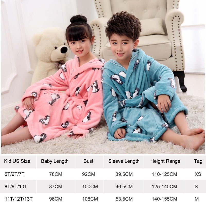 flannel children's nightgown-Flannel children's nightgown-shopluxelook.store