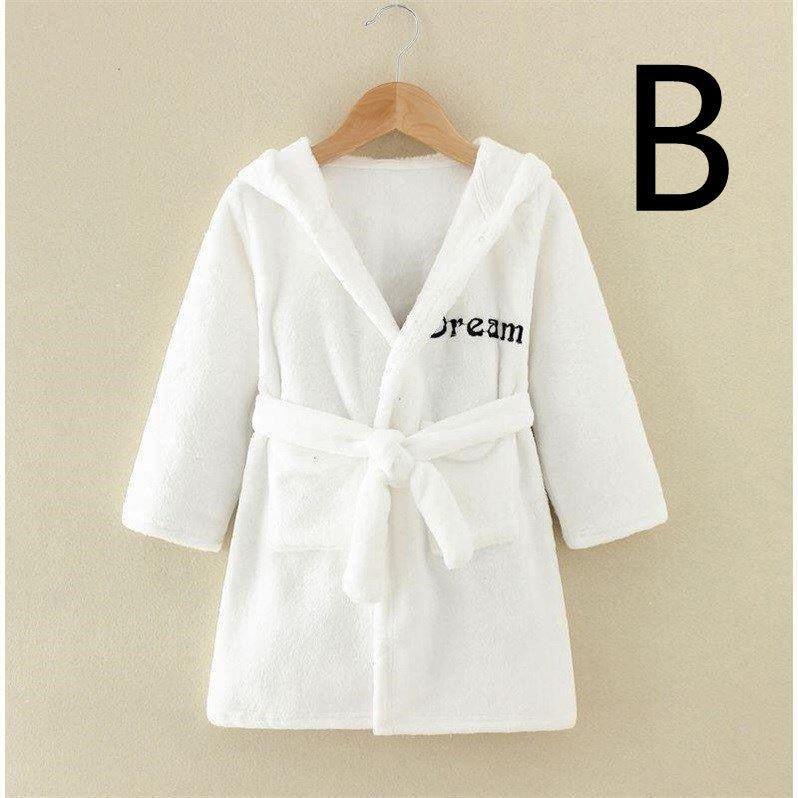 children's bathrobe-Four Seasons Home Service, Children's Clothing, Children's Bathrobe, Robe, Thickened Flannel-shopluxelook.store