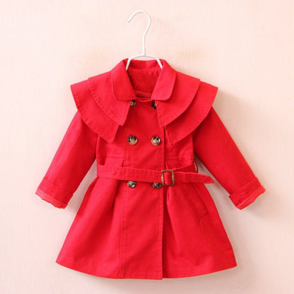 Girls' cotton trench coat - Luxury 0 by Shop Luxe Look