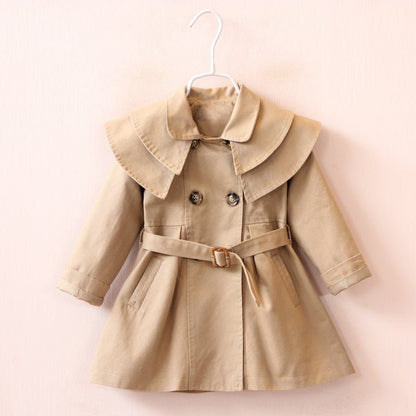 Girls' cotton trench coat - Luxury 0 by Shop Luxe Look