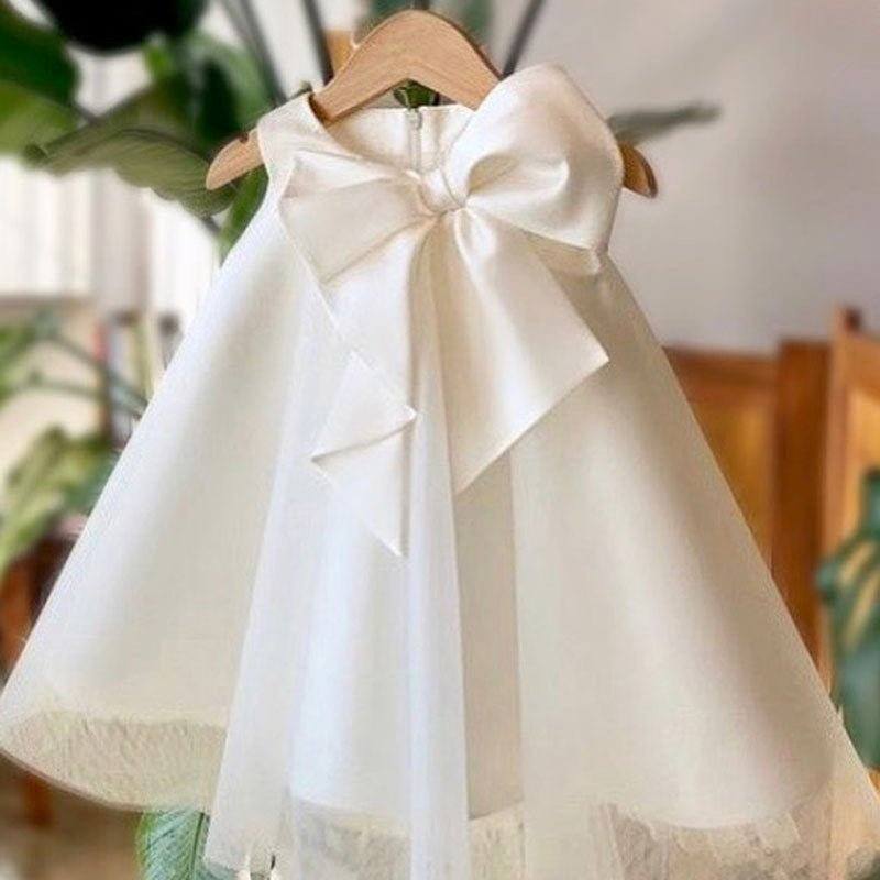 girls dress-Girls Dress Dress Big Bow Girl Korean Style Baby Girl Dress-shopluxelook.store