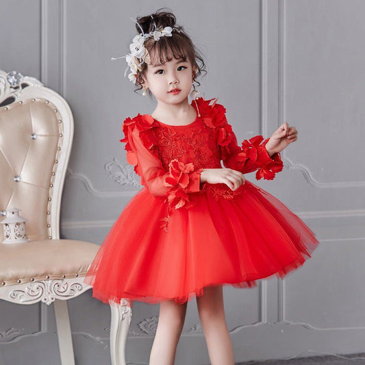 Girls' dresses long - sleeved princess dress - Luxury 0 by Shop Luxe Look