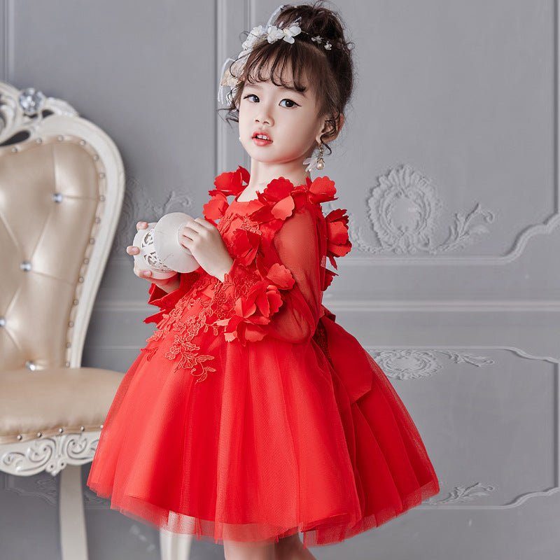 Girls' dresses long - sleeved princess dress - Luxury 0 by Shop Luxe Look