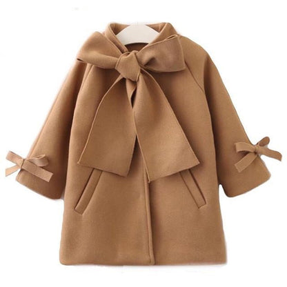 Girls long woolen coat - Luxury 0 by Shop Luxe Look