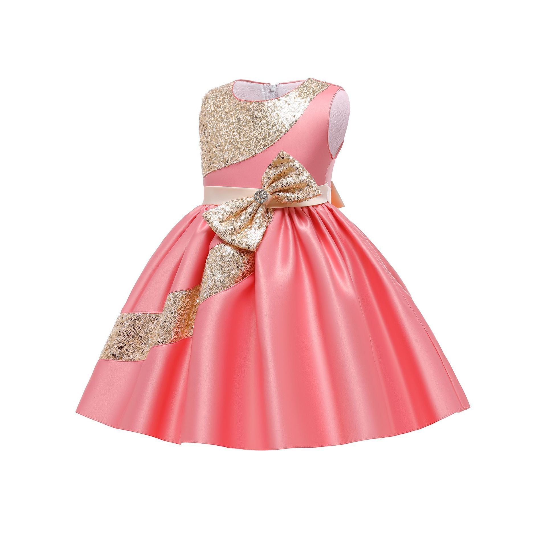 girls piano dress-Girls Piano Performance Dress Kid Dress Flower Girl Dress-shopluxelook.store