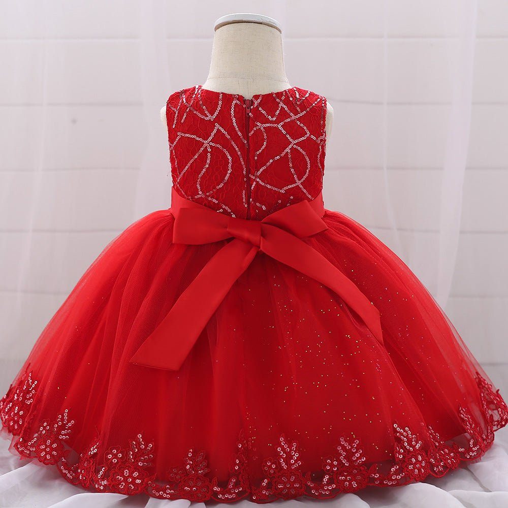 girls princess dress-Girls princess dress dress baby birthday party-shopluxelook.store