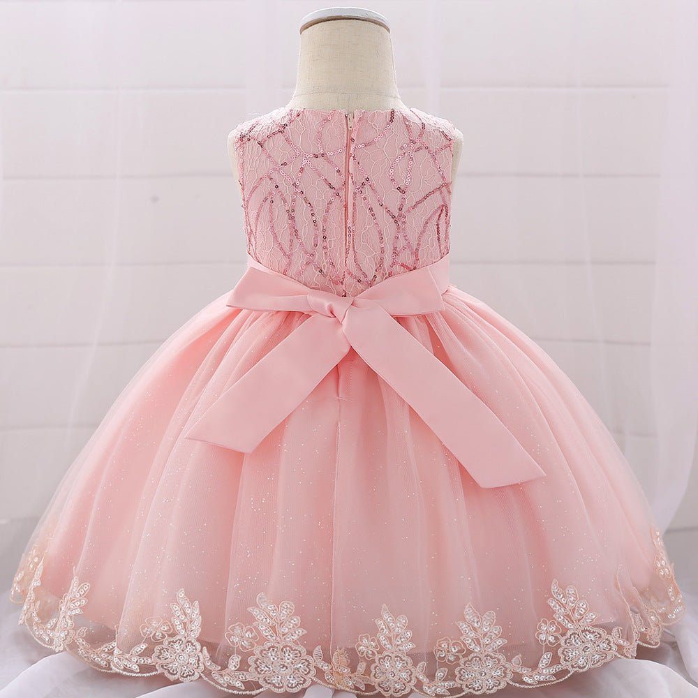 girls princess dress-Girls princess dress dress baby birthday party-shopluxelook.store