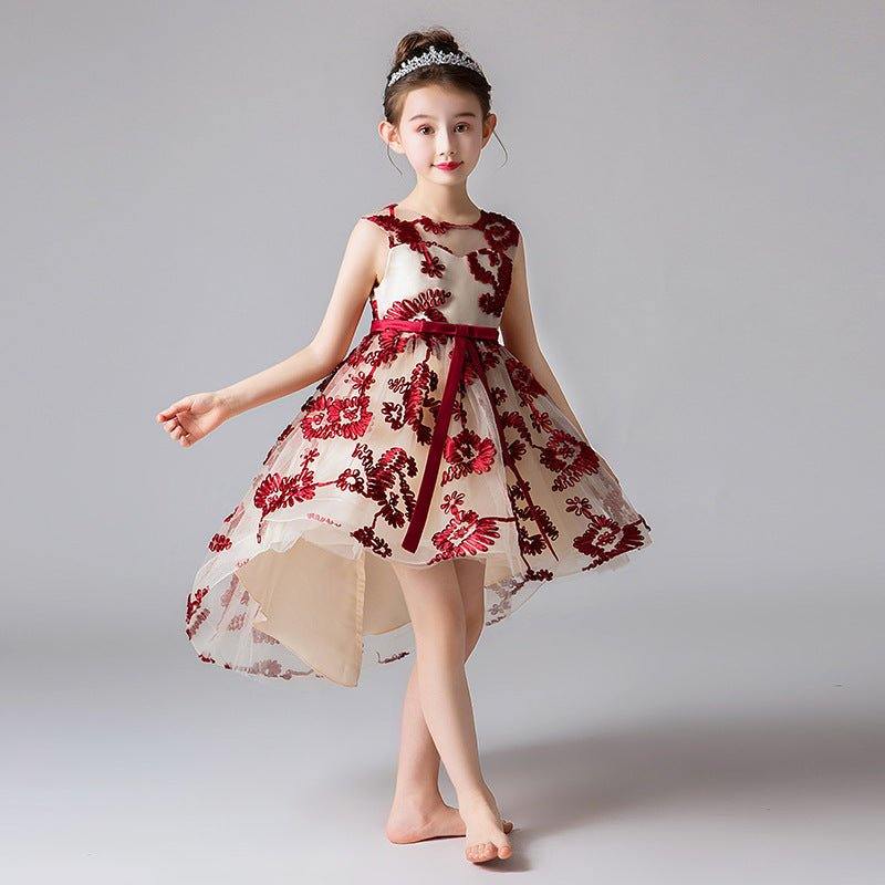 girls princess dress-Girls Princess Dress Flower Girl Wedding Dress-shopluxelook.store