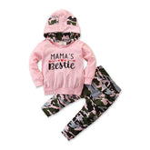 Girls Spring And Autumn Hooded Sweater Small Suit Ins Type Female Baby Camouflage 2 Piece Set-shopluxelook.store