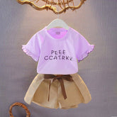 Girls suit new casual foreign summer dress trendy tide clothes cotton children&