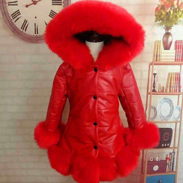 girls winter jacket-Girls Winter Mid Length Padded Jacket-shopluxelook.store