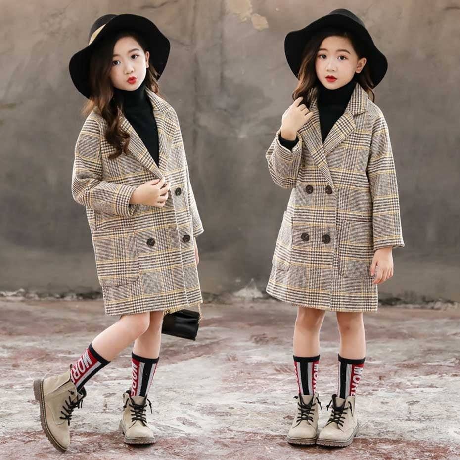 girls woolen coat-Girls woolen coat-shopluxelook.store