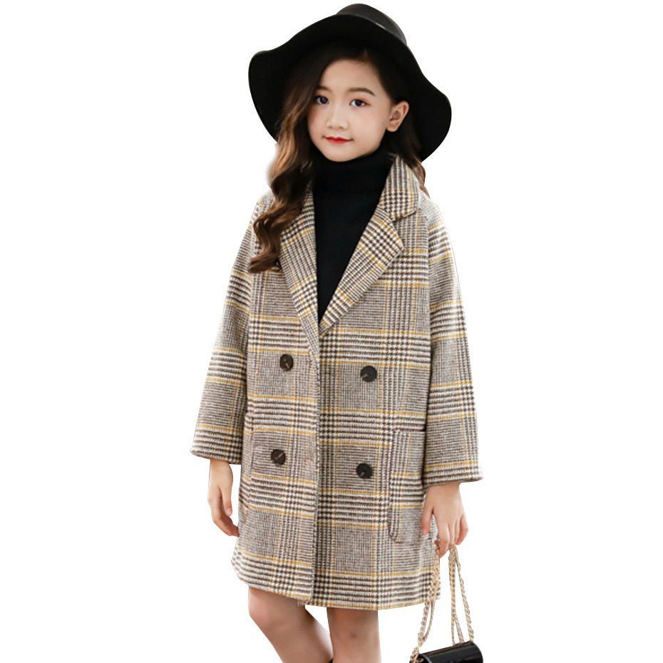 girls woolen coat-Girls woolen coat-shopluxelook.store