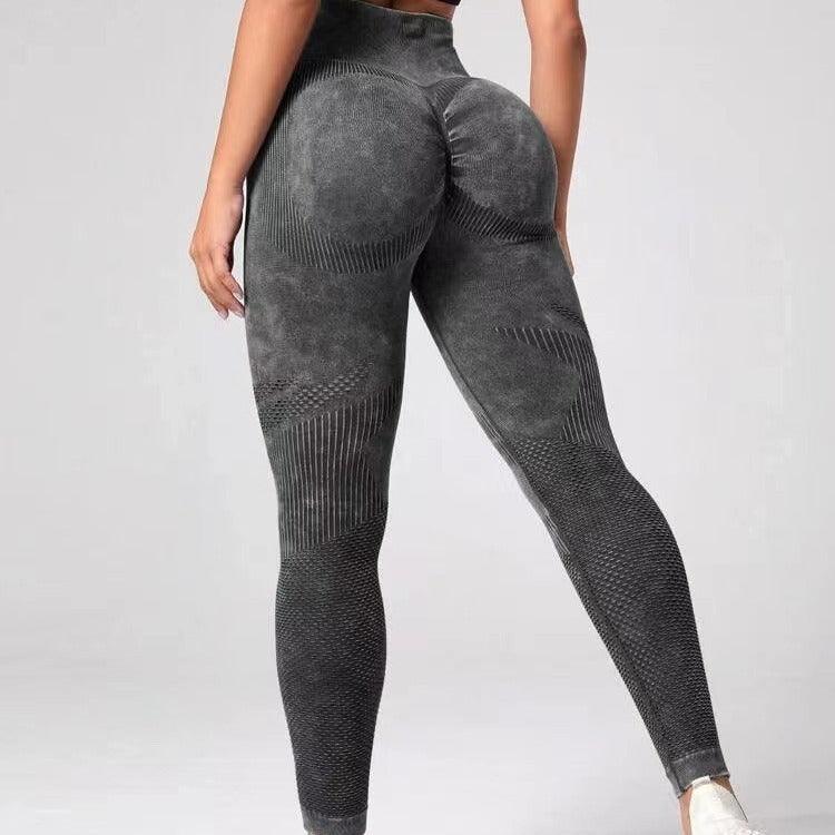 hollow design leggings-Hollow Design Seamless Leggings High Waist Hip Lifting Running Sports Fitness Yoga Pants Fashion Womens Clothing-shopluxelook.store