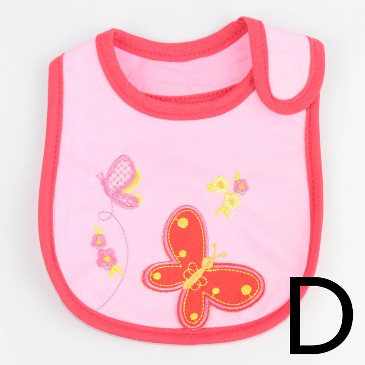 infant bib-Infant Bib Children's Cotton Three-layer Waterproof Bib Baby Bib Saliva Towel-shopluxelook.store