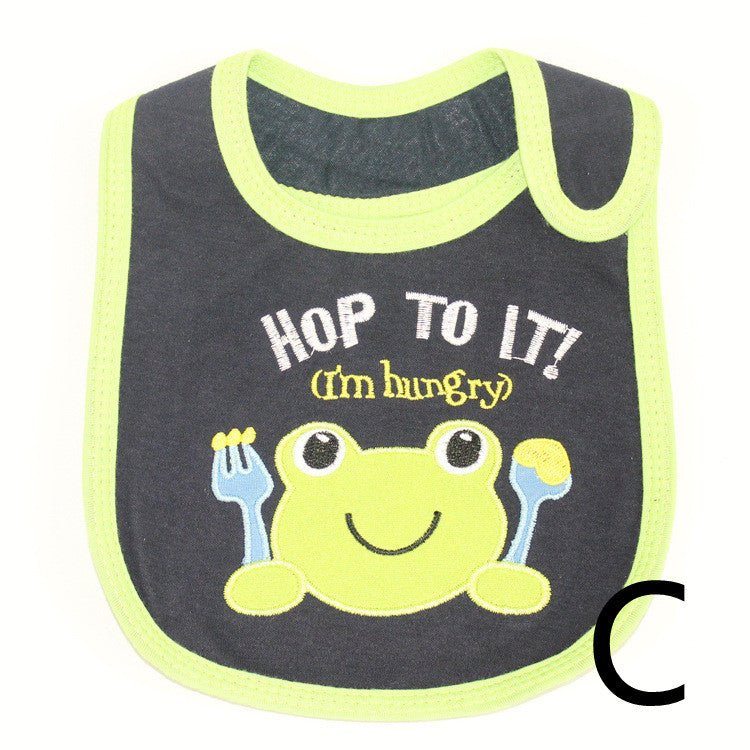 infant bib-Infant Bib Children's Cotton Three-layer Waterproof Bib Baby Bib Saliva Towel-shopluxelook.store