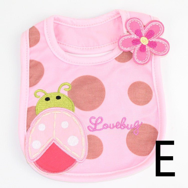 infant bib-Infant Bib Children's Cotton Three-layer Waterproof Bib Baby Bib Saliva Towel-shopluxelook.store