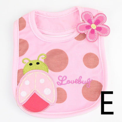 Infant Bib Children's Cotton Three - layer Waterproof Bib Baby Bib Saliva Towel - Luxury 0 by Shop Luxe Look