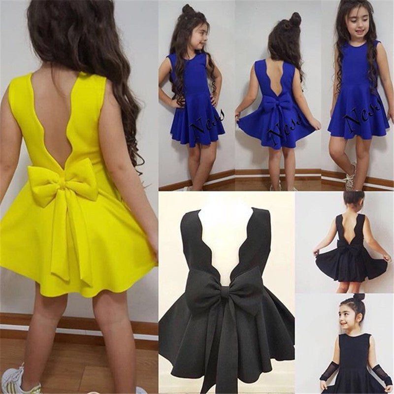 kids clothes dress-Kids Clothes Dress Baby Sleeveless Girl Clothing Years-shopluxelook.store