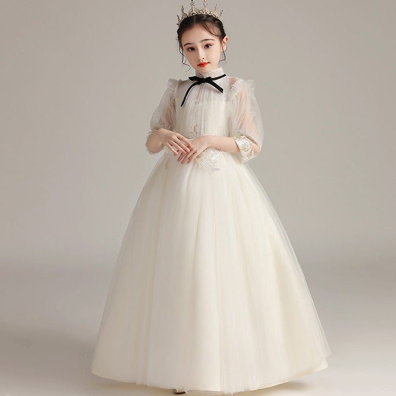 kids fashion lace wedding party dress-Kids Fashion Lace Wedding Party Dress-shopluxelook.store