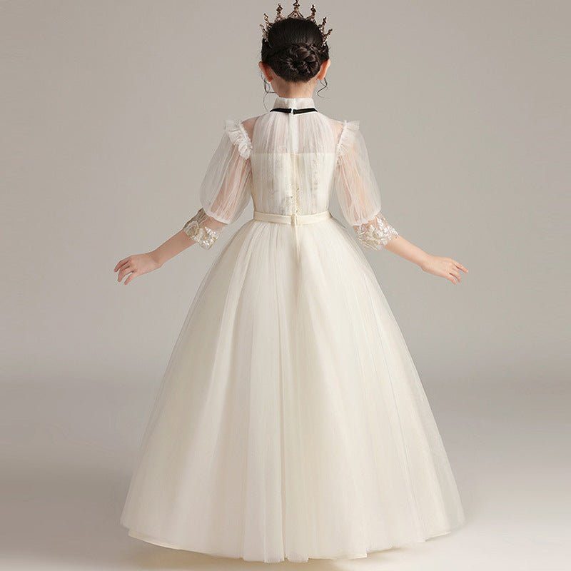 Kids Fashion Lace Wedding Party Dress - Luxury 0 by Shop Luxe Look