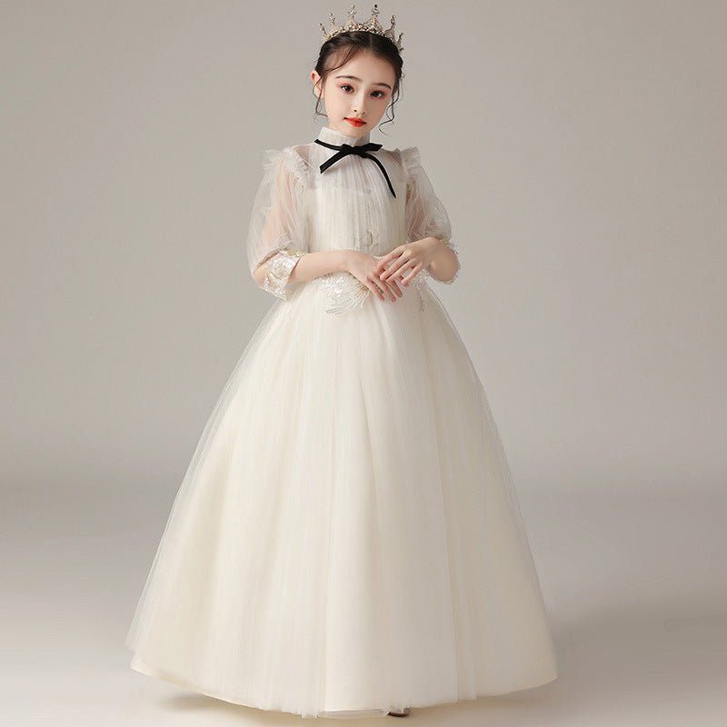 kids fashion lace wedding party dress-Kids Fashion Lace Wedding Party Dress-shopluxelook.store