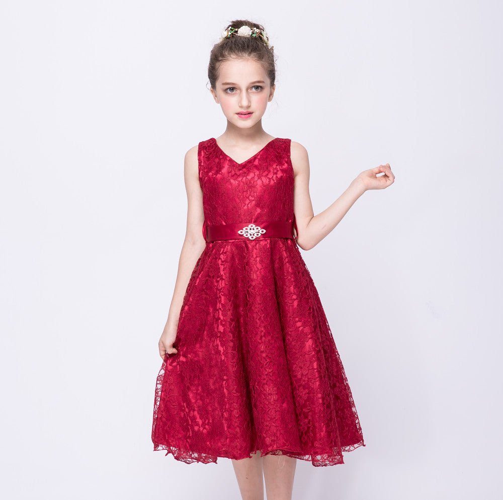 Kids girls dress children Costume Girls Dress Lace Dress Tong Wholesale - Luxury 0 by Shop Luxe Look