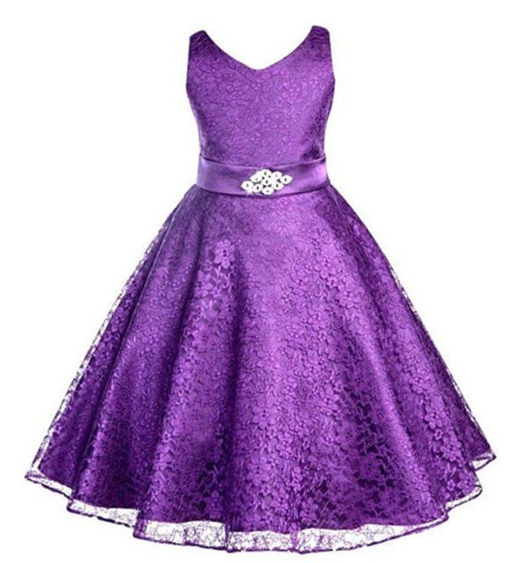 Kids girls dress children Costume Girls Dress Lace Dress Tong Wholesale - Luxury 0 by Shop Luxe Look