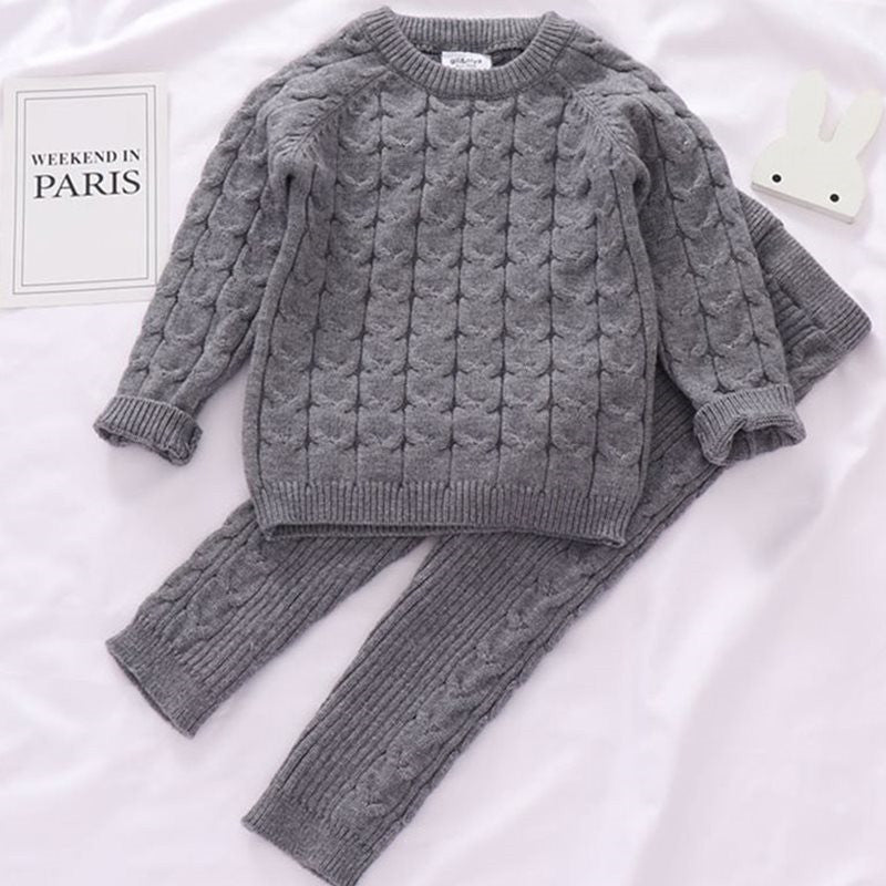 kids sweaters-Kids Sweaters Baby Boy Girl Winter knit Sweater Pants-shopluxelook.store