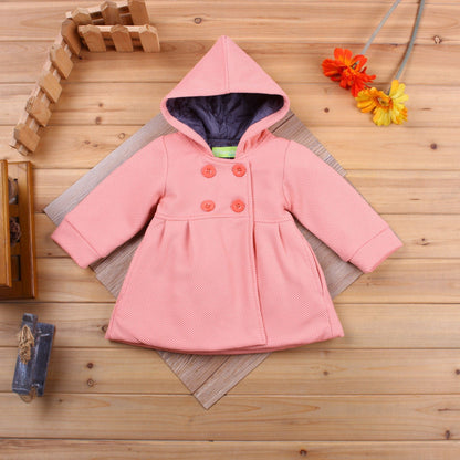 Kiethleen Winter Coat | Winter new little girl child Korean version of the baby wear warm coat hooded jacket 3 colors-shopluxelook.store