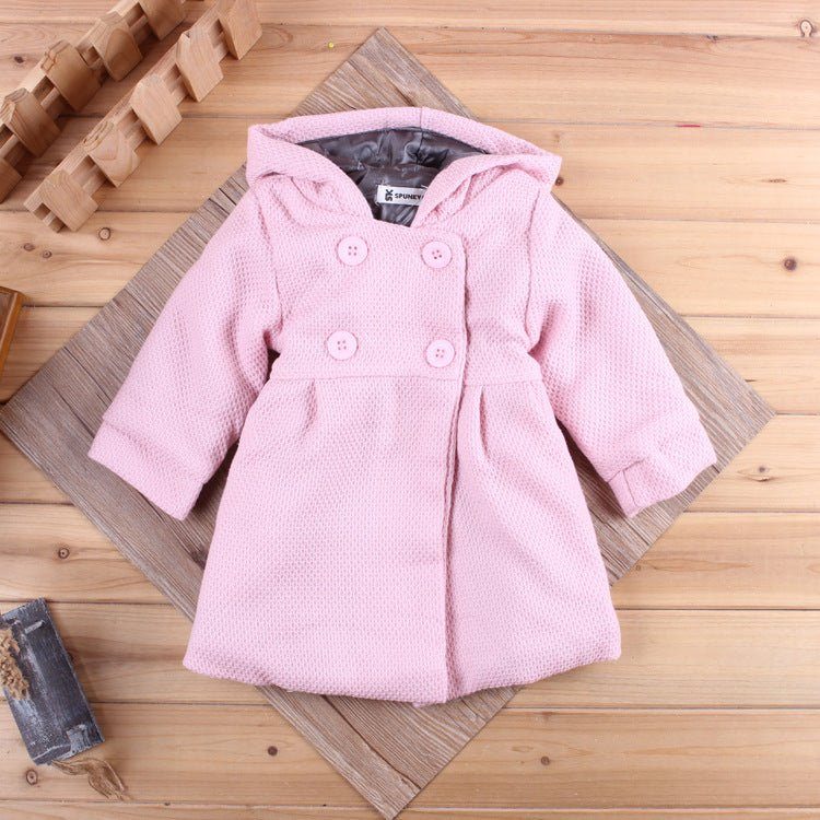 Winter coat-Kiethleen Winter Coat | Winter new little girl child Korean version of the baby wear warm coat hooded jacket 3 colors-shopluxelook.store