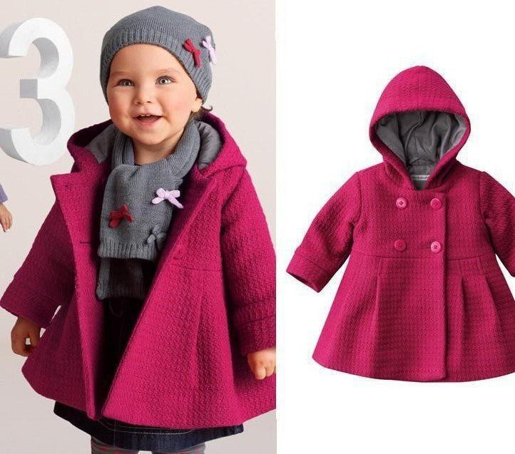 Winter coat-Kiethleen Winter Coat | Winter new little girl child Korean version of the baby wear warm coat hooded jacket 3 colors-shopluxelook.store