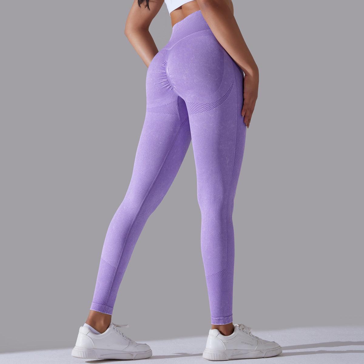 Knitted Seamless Yoga Pants Running Sports Fitness High Waist Butt Lifting Leggings Womens Clothing-shopluxelook.store