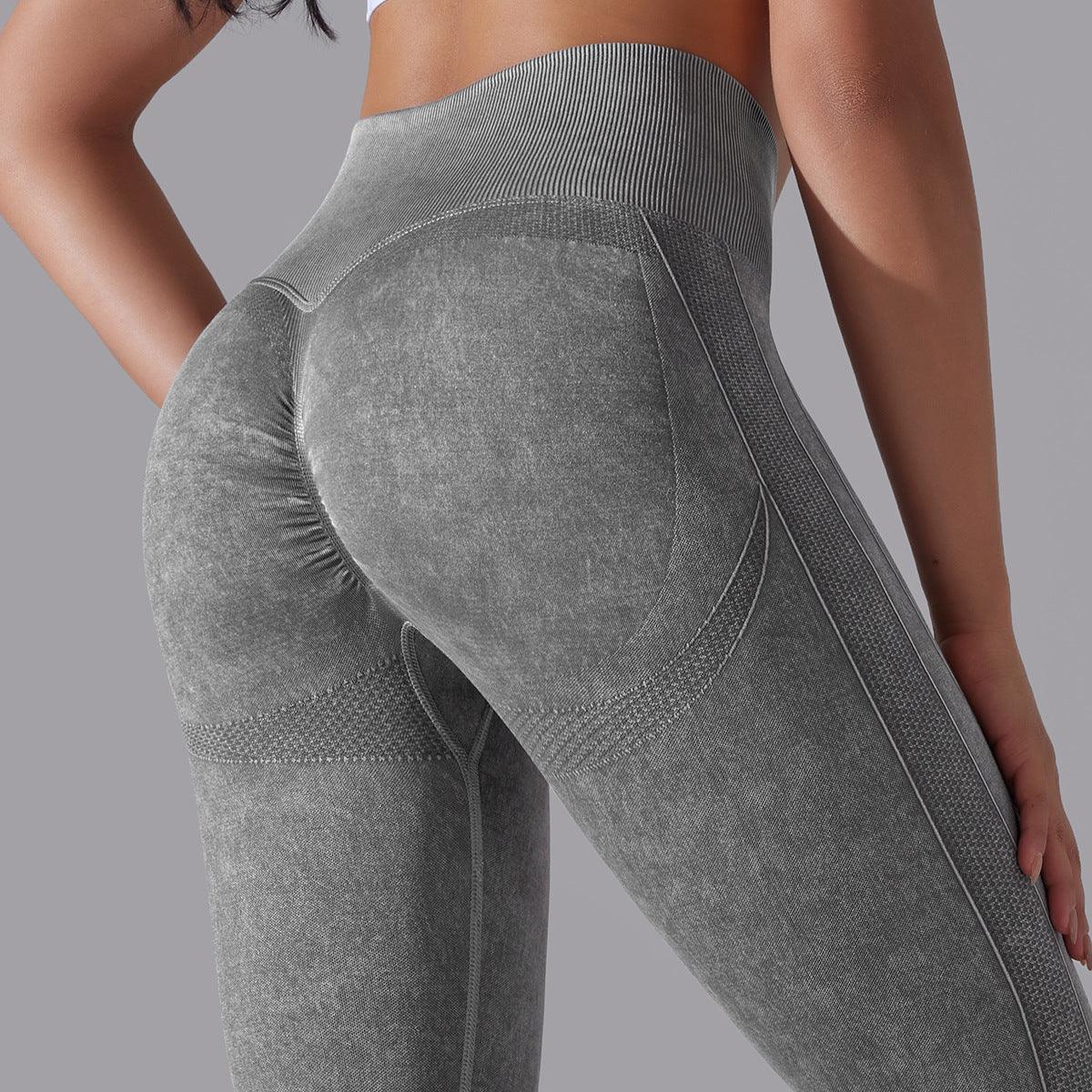 Knitted Seamless Yoga Pants Running Sports Fitness High Waist Butt Lifting Leggings Womens Clothing-shopluxelook.store