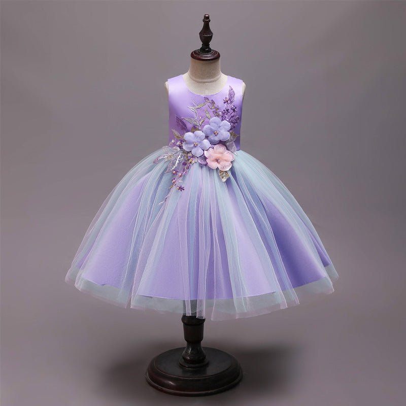 little girl princess skirt-Little Girl Princess Skirt Puffy Gauze Dress-shopluxelook.store