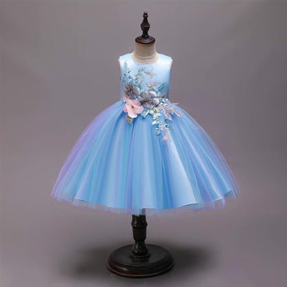 Little Girl Princess Skirt Puffy Gauze Dress - Luxury 0 by Shop Luxe Look