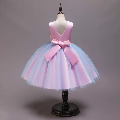 Little Girl Princess Skirt Puffy Gauze Dress - Luxury 0 by Shop Luxe Look