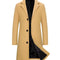 Men's Woolen Coat Slim-fit Mid-length Trench Coat-shopluxelook.store