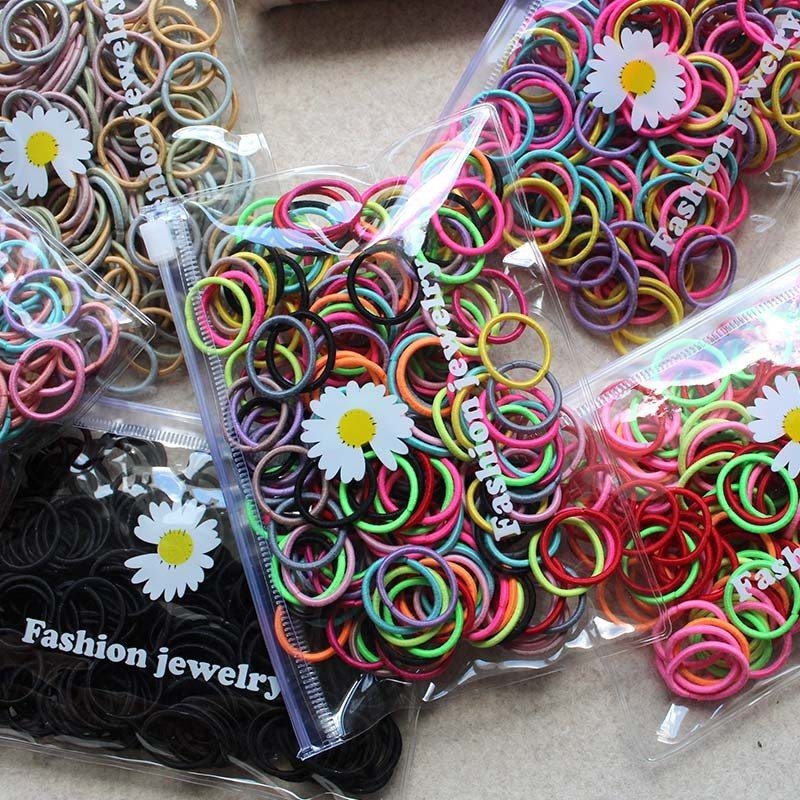 colorful hair loops-Mini baby finger colored hair loops will not hurt your hair-shopluxelook.store