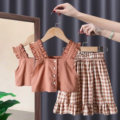 baby girl summer suit-New Baby Girl Summer Short Sleeve Two Piece Suit-shopluxelook.store