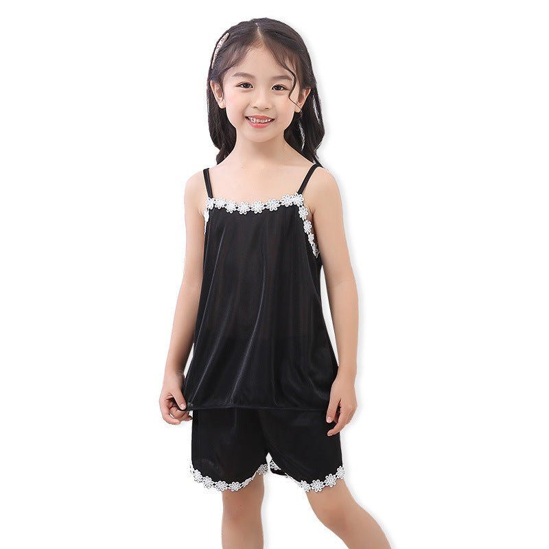 children's pajamas-New Product Cute Children Sling Pajamas Girl-shopluxelook.store