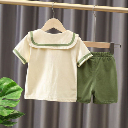 New Summer Clothes Girls Children Short - sleeved 6 Little Girls Clothes Sports Western Style 7 - Luxury 0 by Shop Luxe Look