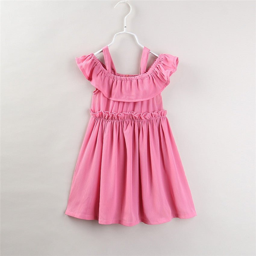 pleated hanging ruffled dress-Pleated hanging ruffled dress-shopluxelook.store