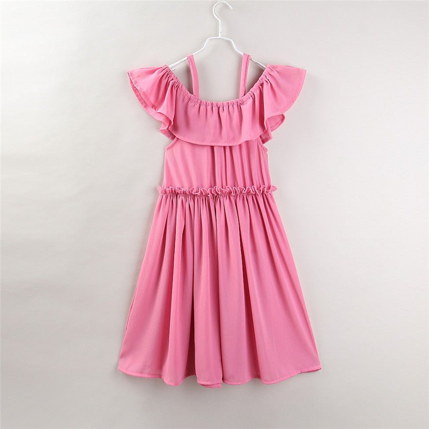 pleated hanging ruffled dress-Pleated hanging ruffled dress-shopluxelook.store