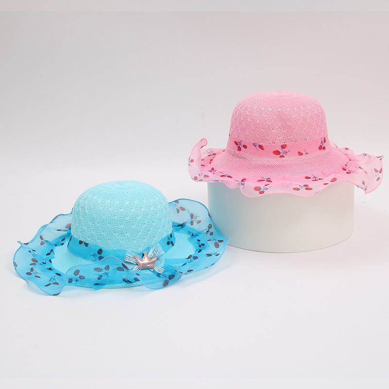 princess straw hat-Princess straw hat kids sun hat-shopluxelook.store