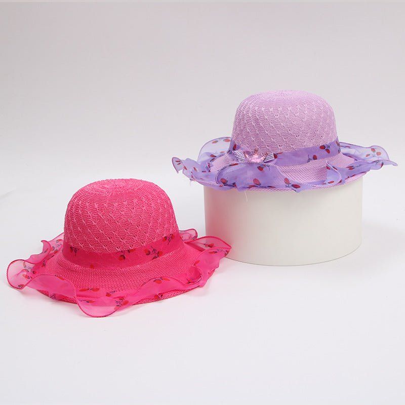 princess straw hat-Princess straw hat kids sun hat-shopluxelook.store